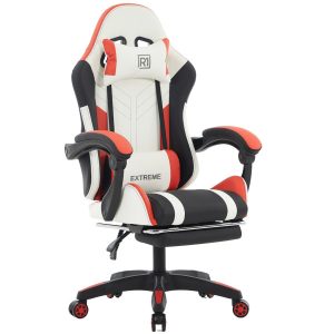 Fotel Gamingowy z podnóżkiem EXTREME R1 Red 1058955 Fotel Gamingowy z podnóżkiem EXTREME R1 Red 1058955