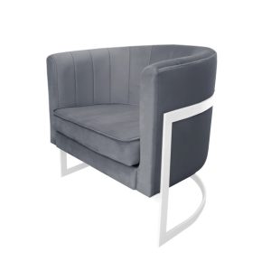 Fotel Glamour podstawa biała B 91609 Fotel Glamour podstawa biała B 91609