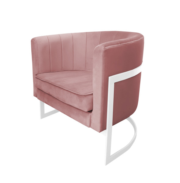 Fotel Glamour podstawa biała M 91715