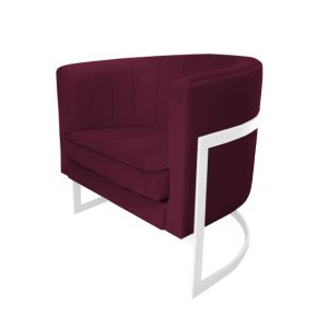 Fotel Glamour podstawa biała M 91761 Fotel Glamour podstawa biała M 91761