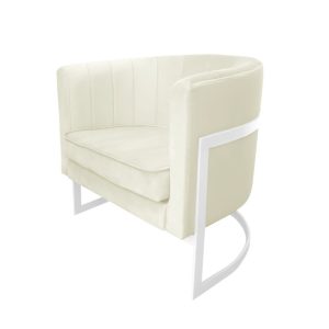 Fotel Glamour podstawa biała M 91784 Fotel Glamour podstawa biała M 91784