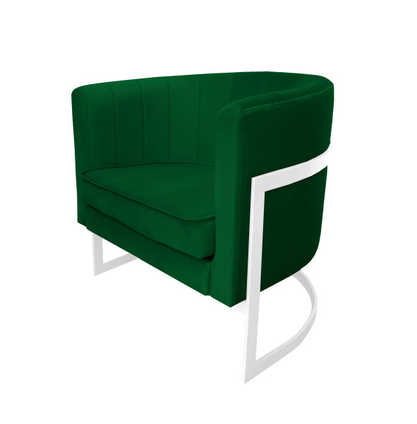 Fotel Glamour podstawa biała M 91677
