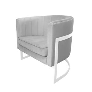 Fotel Glamour podstawa biała M 91685 Fotel Glamour podstawa biała M 91685