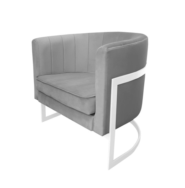 Fotel Glamour podstawa biała M 91697