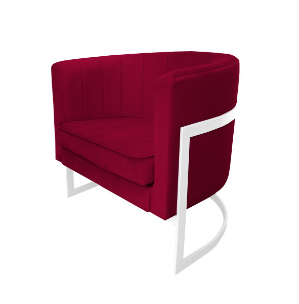 Fotel Glamour podstawa biała M 91620
