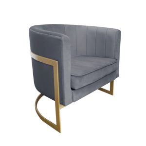 Fotel Glamour podstawa złota B 91610 Fotel Glamour podstawa złota B 91610