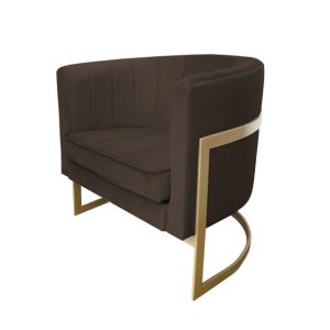 Fotel Glamour podstawa złota M 91605 Fotel Glamour podstawa złota M 91605