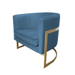 Fotel Glamour podstawa złota M 91747 Fotel Glamour podstawa złota M 91747