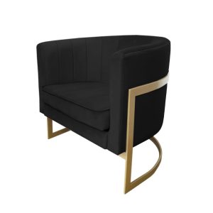 Fotel Glamour podstawa złota M 91762 Fotel Glamour podstawa złota M 91762