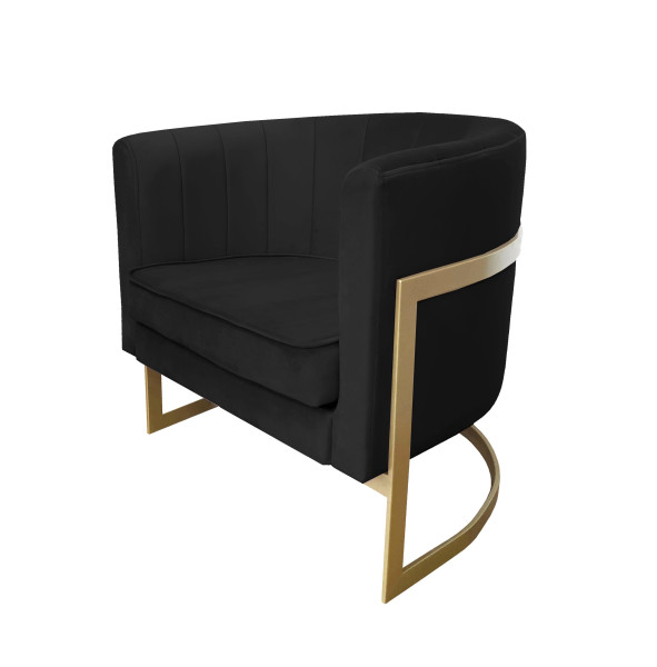Fotel Glamour podstawa złota M 91762