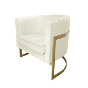 Fotel Glamour podstawa złota M 91783 Fotel Glamour podstawa złota M 91783