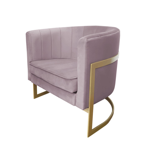 Fotel Glamour podstawa złota M 91622