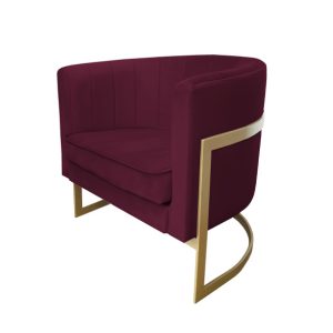 Fotel Glamour podstawa złota M 91625 Fotel Glamour podstawa złota M 91625
