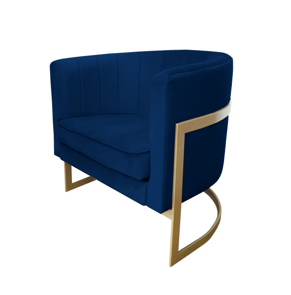 Fotel Glamour podstawa złota M 91631