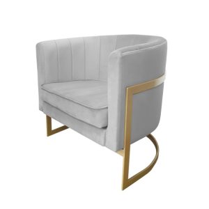Fotel Glamour podstawa złota M 91636 Fotel Glamour podstawa złota M 91636