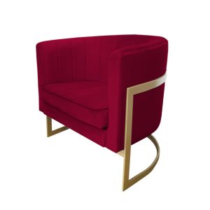 Fotel Glamour podstawa złota M 91701 Fotel Glamour podstawa złota M 91701