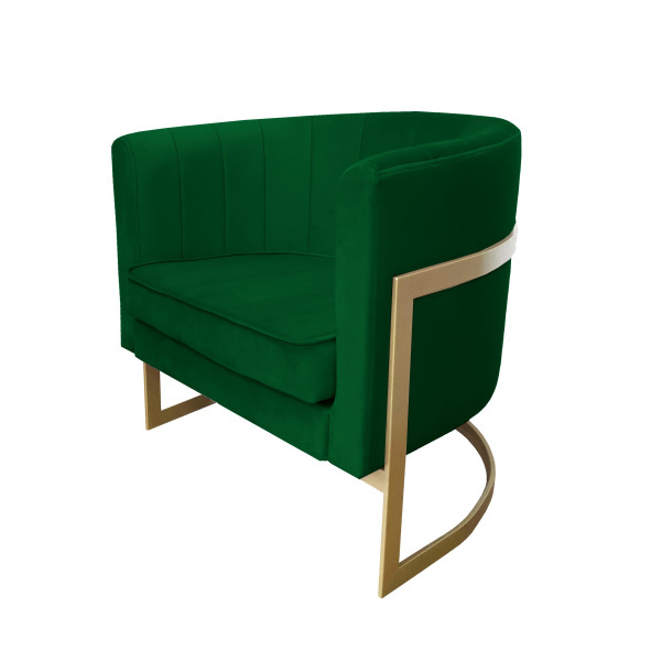 Fotel Glamour podstawa złota M 91723