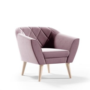 Fotel GLORIA styl skandynawski welur riviera 62 536680 Fotel GLORIA styl skandynawski welur riviera 62 536680
