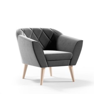 Fotel GLORIA styl skandynawski welur riviera 91 536677 Fotel GLORIA styl skandynawski welur riviera 91 536677