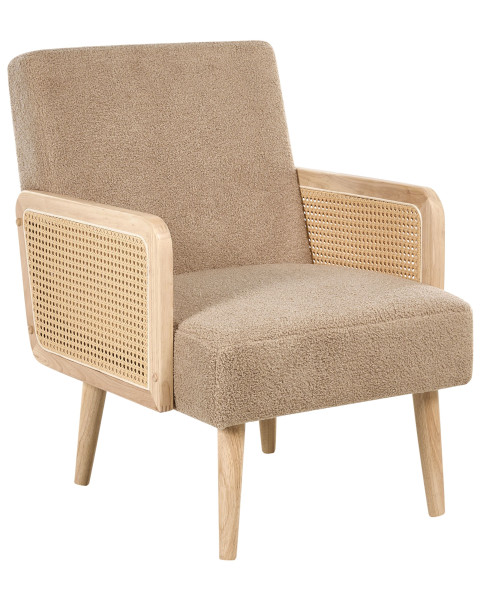 Fotel HOJBY Boucle Piaskowy 731662