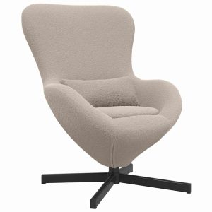 Fotel jajo Jasnoszary 63 x 73 x 90 cm 791799 Fotel jajo Jasnoszary 63 x 73 x 90 cm 791799