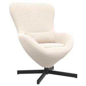 Fotel Jajo Obrotowy Fotel Wypoczynkowy Do Salonu Pokoju 63 x 73 x 90 cm 858579