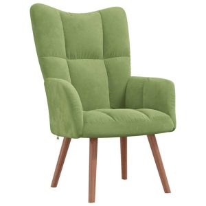 Fotel jasnozielony obity aksamitem 863518