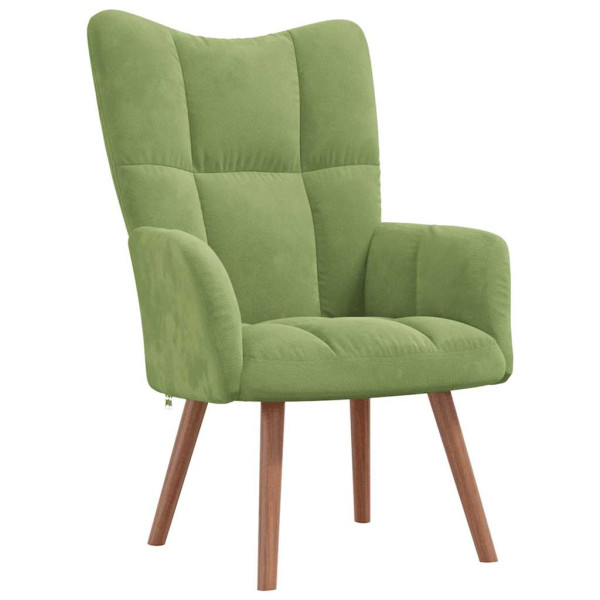 Fotel jasnozielony obity aksamitem 863518