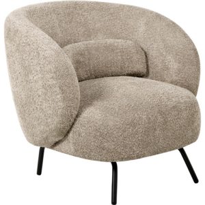 Fotel koktajlowy boucle baranek beżowoszary 825549 Fotel koktajlowy boucle baranek beżowoszary 825549