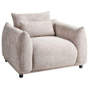Fotel koktajlowy boucle baranek beżowy 598688 Fotel koktajlowy boucle baranek beżowy 598688