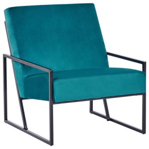 Fotel krzesło welurowy glamour lazurowy 327705 Fotel krzesło welurowy glamour lazurowy 327705