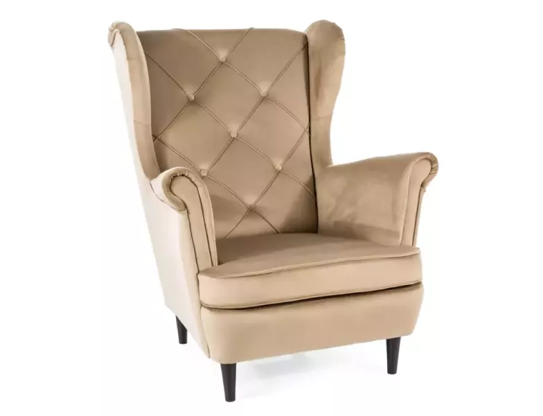 Fotel LADY VELVET beżowy 994659