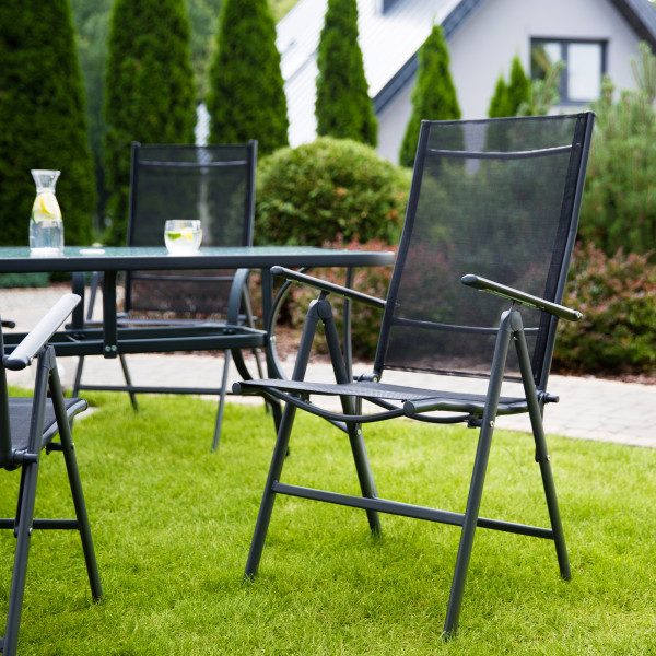 Fotel Lagos 7-pozycyjny antracytowy PATIO 67782