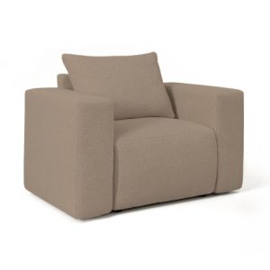 Fotel Lambi beżowy boucle 1005525 Fotel Lambi beżowy boucle 1005525
