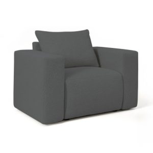Fotel Lambi ciemnoszary boucle 1005526 Fotel Lambi ciemnoszary boucle 1005526