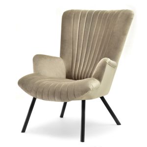 Fotel Lanza Piaskowy Welur, Podstawa Czarny 330483 Fotel Lanza Piaskowy Welur, Podstawa Czarny 330483