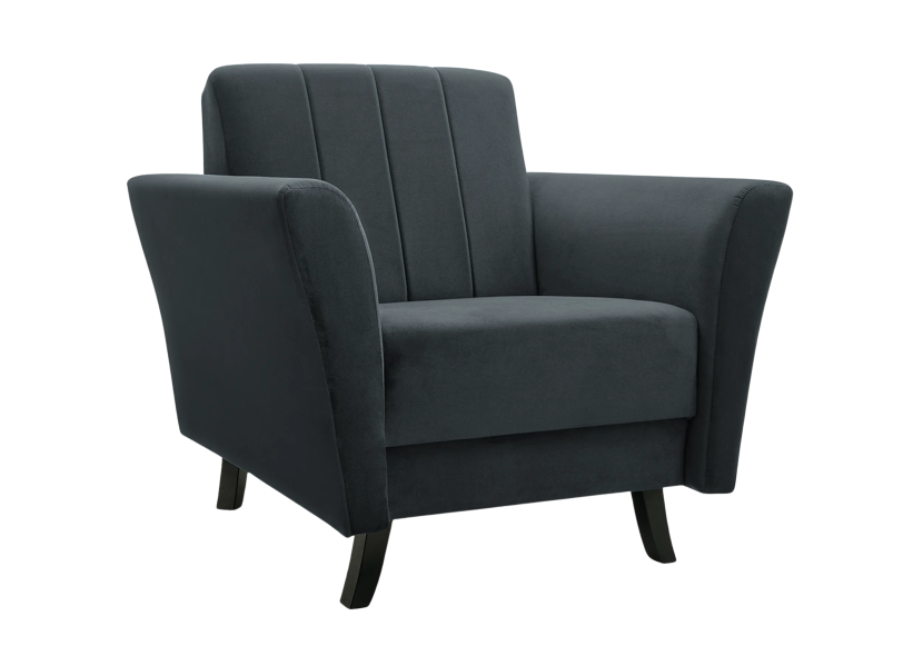 Fotel Linea Ciemny szary 939993