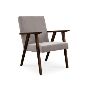 Fotel LISEK – PRL / beżowy / noga orzech 661474