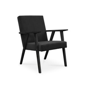 Fotel LISEK – PRL / czarny / noga czarna 326210 Fotel LISEK – PRL / czarny / noga czarna 326210
