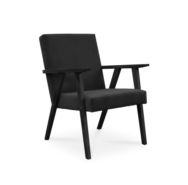 Fotel LISEK - PRL / czarny / noga czarna 326210