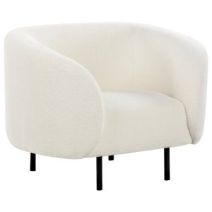 Fotel LOEN Boucle Biały 280930 Fotel LOEN Boucle Biały 280930