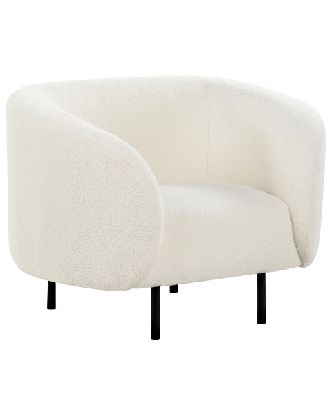 Fotel LOEN Boucle Biały 280930