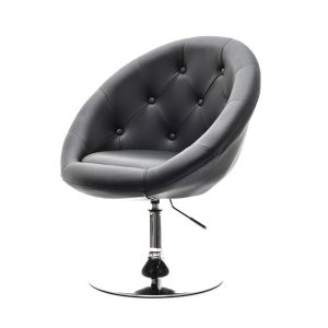 Fotel Lounge-3 Czarny Skóra-Ekologiczna, Podstawa Chrom 336232 Fotel Lounge-3 Czarny Skóra-Ekologiczna, Podstawa Chrom 336232