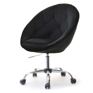 Fotel Lounge-4 Czarny Welur, Podstawa Chrom 336734 Fotel Lounge-4 Czarny Welur, Podstawa Chrom 336734