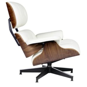 Fotel LOUNGE HM PREMIUM SZEROKI biały – orzech 184889 Fotel LOUNGE HM PREMIUM SZEROKI biały – orzech 184889