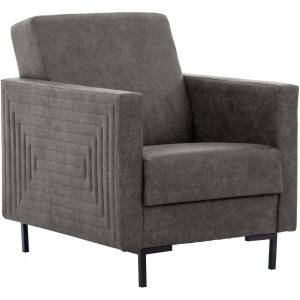 Fotel LUCA B manila dark grey czarny 296456 Fotel LUCA B manila dark grey czarny 296456