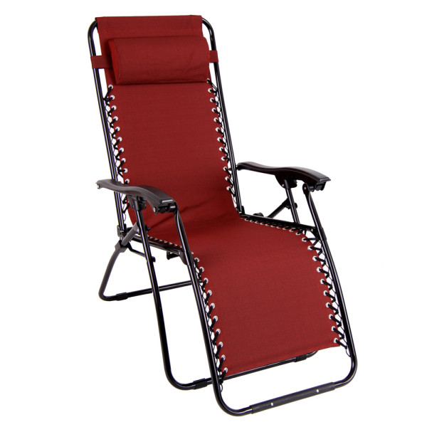 Fotel Luksusowy Relax bordowy PATIO 70996