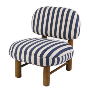 Fotel LUMEN Niebiesko biały 64×69,5×77 cm HOMLA 916922 Fotel LUMEN Niebiesko biały 64×69,5×77 cm HOMLA 916922