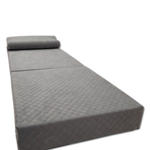 Fotel materac składany turystyczny 200x70x15cm- Szary 608664