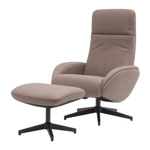 Fotel Maya z podnóżkiem taupe 859090 Fotel Maya z podnóżkiem taupe 859090